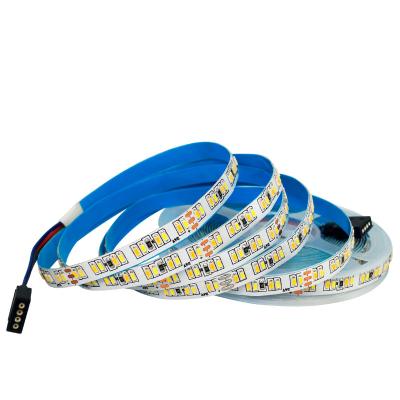 China Warehouse SMD 3014 LED Strip Waterproof 5M 1200LED Color Light DC24V 12V LED CCT Strips Flexible Blue Tape Super Bright For Home Lighting for sale