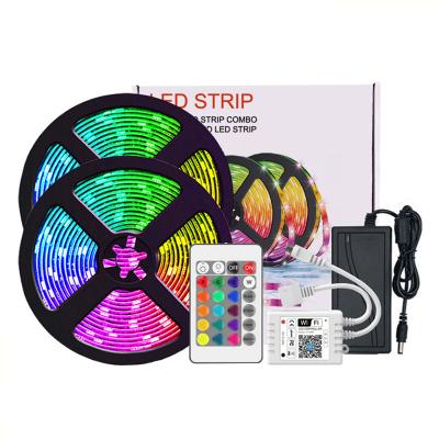 China Magic Home Phone Alexa Google Smart Wifi Control APP Controlled SMD5050 300Leds RGB LANDSCAPE SX LED Strip Led Strip Lights Kit For Home for sale