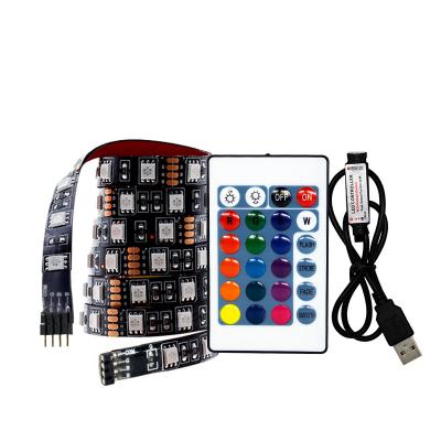 China Warehouse Hot Sale Waterproof RGB 5050 60Leds USB 5V Led Strip Light TV Background Kit Mini BT 3KEY RF17KEY WIith IR24key Control for sale