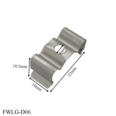 China Lighting Factory Wholesale Nickel Plating Fixtures Led Fluorescent Lamp Clips for sale