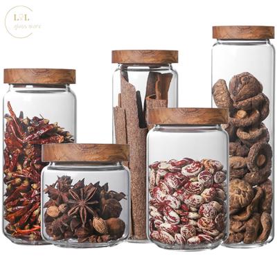 China Viable Trapezoidal Large Capacity Coffee Storage Jar Borosilicate Glass Jar Supplier for sale