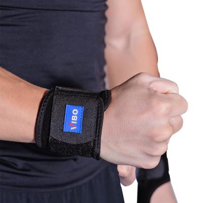 China Breathable Adjustable Elasticity Neoprene Badminton Wristband Protection Bodybuilding Training Gym Weightlifting Brace Wrist Straps for sale