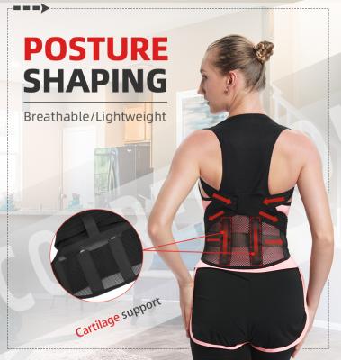 China Hot Selling Breathable Adjustable Scoliosis Back Support Custom Made Adjustable Brace Comfortable For Women Men Neoprene Belt Posture Corrector for sale