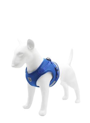 China Padded Amazon Printed Rope Back Six-piece Traction Harness Comfortable Polyester Dog Harness Double-Sided Printing Dog Chest Harness for sale