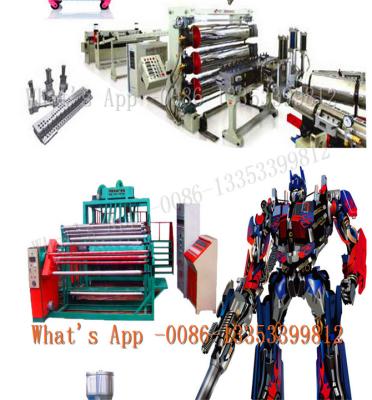 China Máquina plástica de la protuberancia de la hoja del poder fuerte con el rodillo de enfriamiento en venta