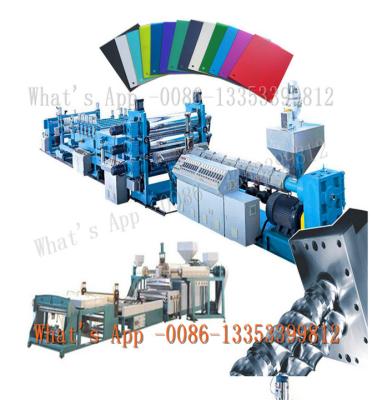 China Luggage ABS PC Plastic Sheet Extruder Machine T - Type Die Head for sale