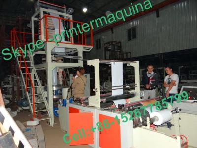 China Máquina soplada capa monomolecular de alta velocidad del rodaje de películas para el HDPE/LDPE/LLDPE en venta