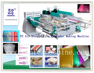 China Plastic LLDPE / LDPE Air Bubble Film Making Machine With Good T-die Head for sale