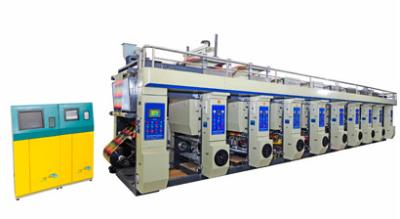 China High Speed 8 Color Paper roll Rotogravure Printing Machine with plc controlled for sale