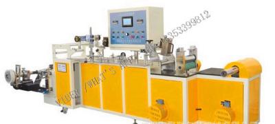 China PVC/PET Shrink Sleeve Seaming Machine By High Speed PLC Controlled 300m /min for sale