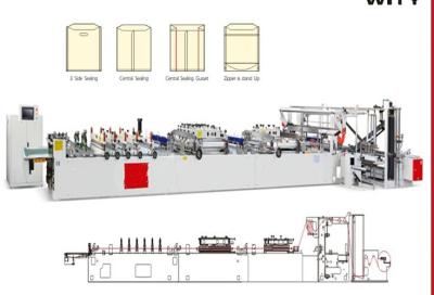 China Laminated Pouch Plastic Bag Making Machine High Speed Plc Controlled for sale