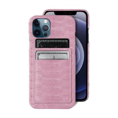 China High Quality Exotic Popular Style Shockproof For iPhone 13 Pro Case In Python Skin Leather for sale