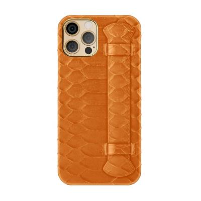 China Full Handmade Fashion Shockproof Design Top Grade For iPhone 13 Mini Python Skin Leather Case for sale