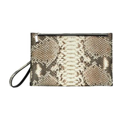 China Clutch Custom Design Elegant Genuine Luxury Quality Python Skin Leather Clutch Evening Clutch Bag for sale