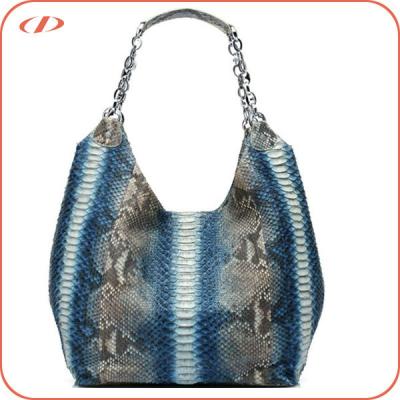 China TOGGLE BAG New Designer Luxury Python Skin Tote Handbag for sale