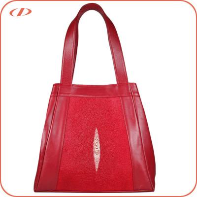 China New TOGGLE BAG Designer Exotic Stingray Leather Tote Bag for sale