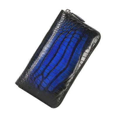 China Wholesale Designer Anti Theft Fashion Wiping Color Genuine Crocodile Skin Wallet for sale