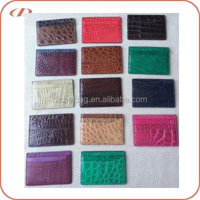 China New Design Credit Card Genuine Crocodile Skin Top Quality Card Holder for sale