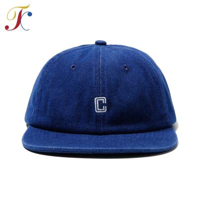 China COMMON Custom Denim 6 Panel Unstructured Hat / Wholesale Custom Snapback Hat for sale