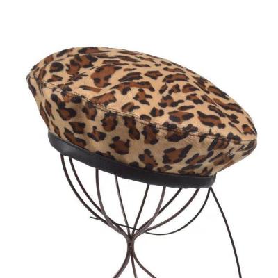 China COMMON Multi Color Custom Military Beret Leopard Hat Handmade Beret For Women for sale