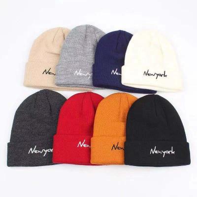 China New Design 100% Acrylic COMMON Pattern Winter Hot Adult Men Women Knit Hat Beanie Hat Custom for sale