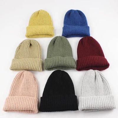 China New Design JOINT Plain Knitted Hats Winter Hat Beanie Hat Hot Wholesale for sale