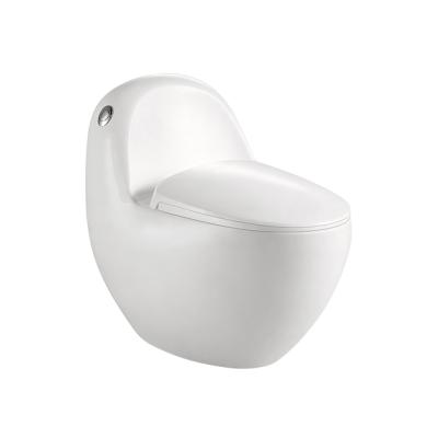 China Egg Shape Ceramic Toilet With 4.8L Single Flush for sale