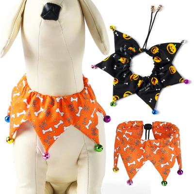 China Viable Fashionable Pet Accessories Holiday Bandada Bib For Cat Puppy Halloween Pet Collar Jewelry for sale