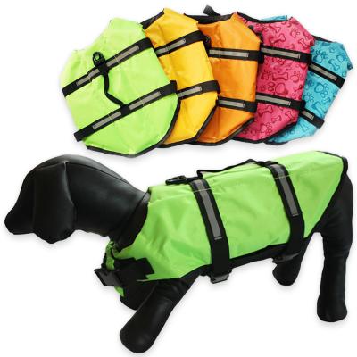 China Wholesale Stocked Dog Life Vest Safety Preserver Beach Boating With High Buoyancy Pet Swimming Vest for sale