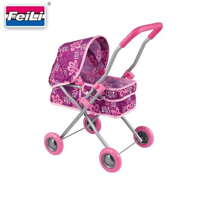 China Metal Fei Li Toys Baby Doll Carriage For Girl Playing Fit Dolls Up 12