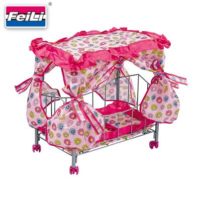 China With Bedding Set Fei Li Toy Doll Washable Beds and Cradle for Dolls 11