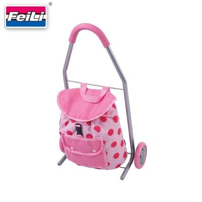 China The travel bag can put a doll and toy accessories in it Fei Li Toys Wholesale Kids Travel bag for child playing doll shopping bag for sale