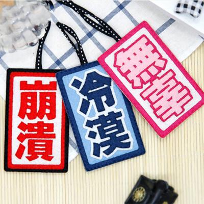 China Eco-friendly Material Custom Creative Word Handwork DIY Card Bag Photo Holders Credit Card Bus Card Case Protective Cute Cartoon for sale