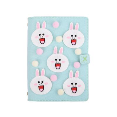 China High Quality Cover Textbook Mini School Notebooks Wholesale Recycled Non Woven Felt Cute Notebook for sale