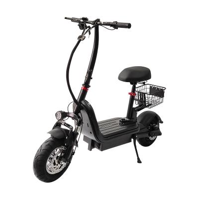 China Unisex cheap price 2 wheel standing e scooter 400w hub motor long distance electric scooter for adult electric scooter with seat for sale