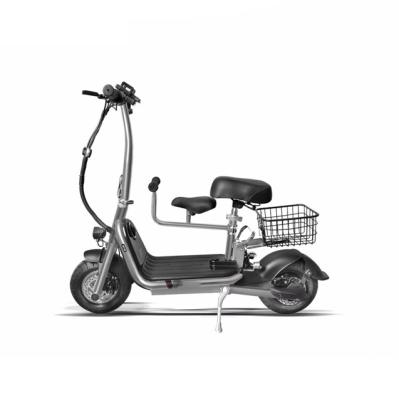 China Factory Price Unisex Scooter With Basket Parents Bike With Baby Seat 400w Folding Electric Scooter Adult Electric Bike for sale