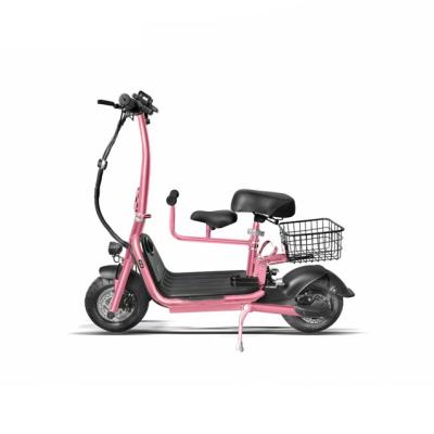 China Unisex Hot Sale In Southeast Asia Mom And Baby Bicycle 400W 48V Electric Bike With Baby Seat Foldable Electric Scooter With Seat for sale