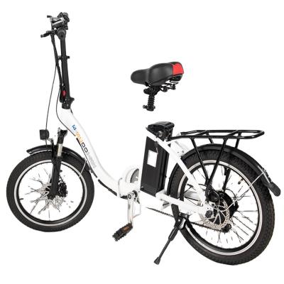 China Aluminum Alloy 20inch Wheel Folding Brushless Mountain Ebike Lithium Battery Folding Frame 48v350w Motor Electric Bike Woman for sale