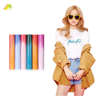 China Clothing Color Heat Transfer Vinyl PU Color Changing Heat Changing ashion htv Heat Changing Vinyl for sale