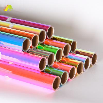 China Aishah Holographic Vinyl Rolls DIY Decorative Adhesive Sign Sticker Craft Vinyl Hologram Stickers Rolls Holographic Vinyl for sale