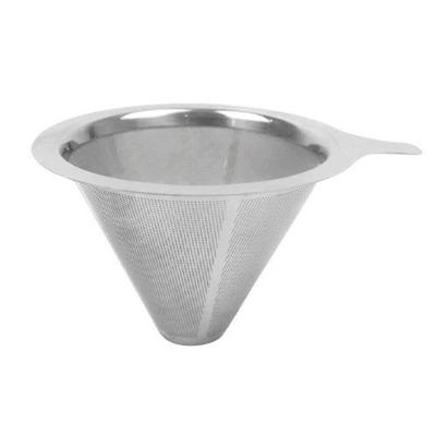 China Wholesale Viable Stainless Steel Tea Strainer Filter Mesh Coffee Leaf Tea Filter Strainer With Handle Net Leakage for sale