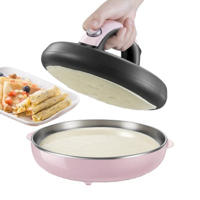 China Household Mini Automatic Non-Stick Crepe Makers Crepe Machine Pizza Maker for sale