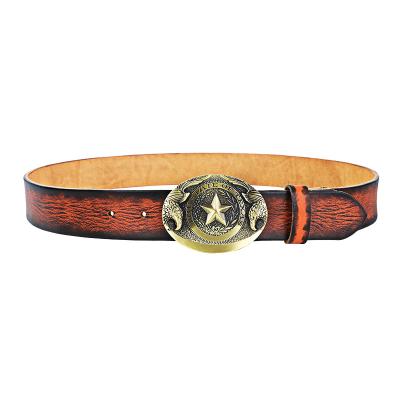 China Imported genuine leather belt corion design classic luxury high quality handmade popular belt men's genuine leather belt for sale