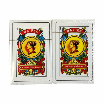 China Entertaiment Playing Cards 2 Decks Baraja Espanola 50 Custom Cartas Poker Spanish Playing Cards for sale