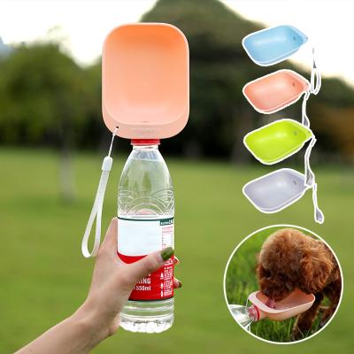 China Viable Leak Proof Portable Outdoor Water Bottle Travel Driver Puppy Cat Drinking Bowl Pet Water Dispenser for sale