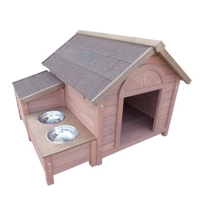 China Outdoor Removable Cover Solid Wood Rainproof And Warm Sunscreen Dog Villa Four Seasons Kennel for sale