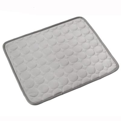 China Amazon Style Cooling Soft Breathable Ice Silk Dog Cooling Mat for sale