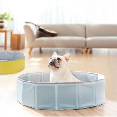 China Stocked Medium Dog Cat Foldable Bathtub Large Dog Pool Pet Tub for sale