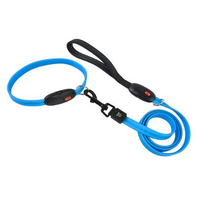 China USB Factory Wholesale Custom Filling Direct OEM Customized Led Nylon Braided Dog Collars and Leashes for sale