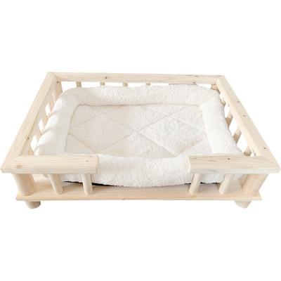 China Removable Wholesale Breathable Puppet Cat Kennel Dog Blanket Summer Solid Wood Washable Bed for sale